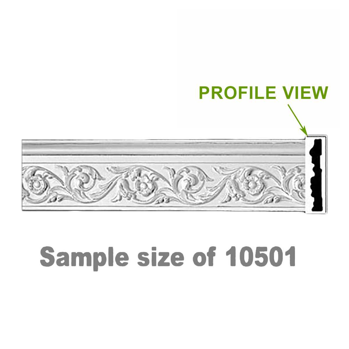 Cornice White Urethane Sample of 1050119.75' Long | Renovator's Supply