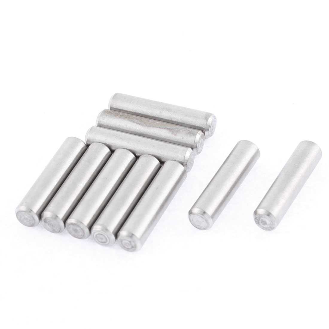 M6x25mm Stainless Steel Straight Retaining Dowel Pins Rod Fasten Elements 10 Pcs