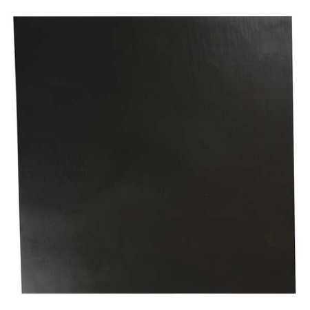 E. JAMES 1/4' High Grade Neoprene Rubber Sheet, 12'x12', Black, 30A, 1030-1/4HGA