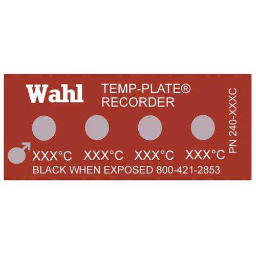 WAHL 240-060C Non-Rev Temp Indicator, Mylar, PK10