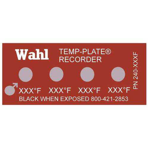 WAHL 240-090F Non-Rev Temp Indicator, Mylar, PK10