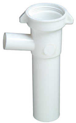 PLUMB SHOP DIV BRASSCRAFT 1-1/2-Inch O.D. x 6-Inch White Plastic Dishwasher Branch Tailpiece