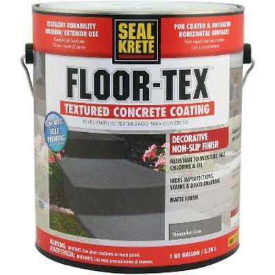 Floor-Tex Textured Concrete Coating, Gray ~ Gallon