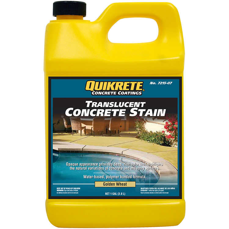 Quikrete Translucent Concrete Stain Golden Wheat gal