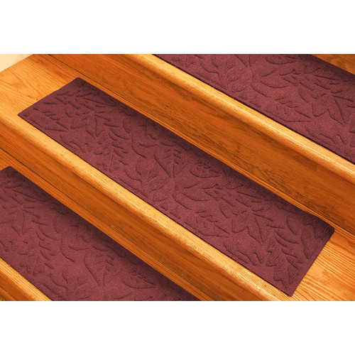 Bungalow Flooring Aqua Shield Red Fall Day Stair Tread (Set of 4)