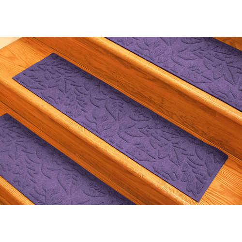 Bungalow Flooring Aqua Shield Purple Fall Day Stair Tread (Set of 4)