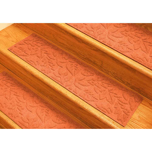 Bungalow Flooring Aqua Shield Orange Fall Day Stair Tread (Set of 4)