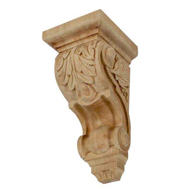 American Pro Decor 5APD10535 Extra small Carved Wood Corbel