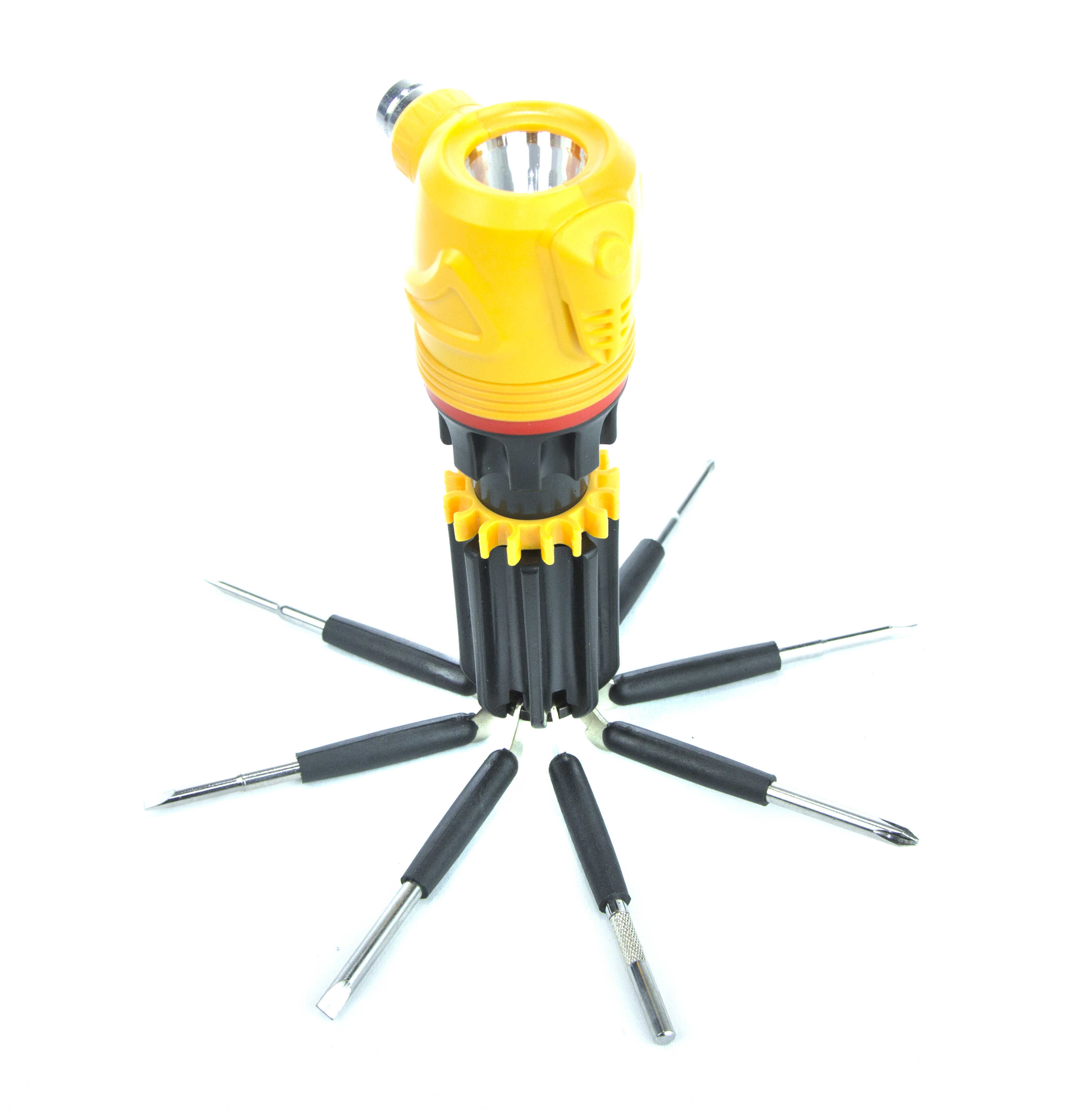 iBasics 12-Pieces: Emergency Hammer with 8 Screwdriver Heads