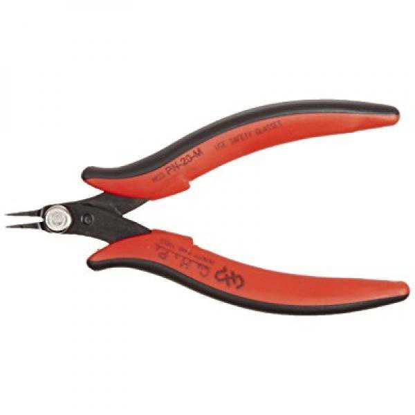 Hakko CHP PN-20-M Steel Super Specialty Pointed Nose Micro Pliers with Smooth Jaws, 1.0mm Nose