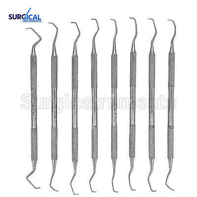 Periodontal Gracey Curettes Set of 7 Medical Dental Surgical Instruments Set
