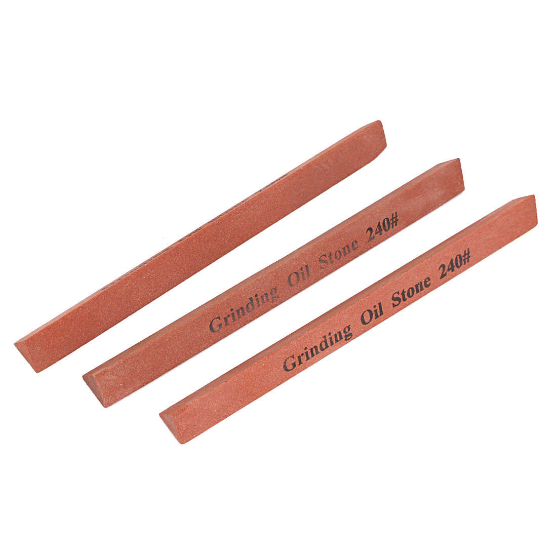 240 Grit Boride Abrasives Polishing Oil Stone Sticks Tool Red 3 Pcs