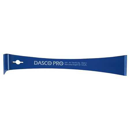 Dasco Pro 9-1/2', Flat Pry Bar, Heat Treated High Carbon Steel, Blue, 2231