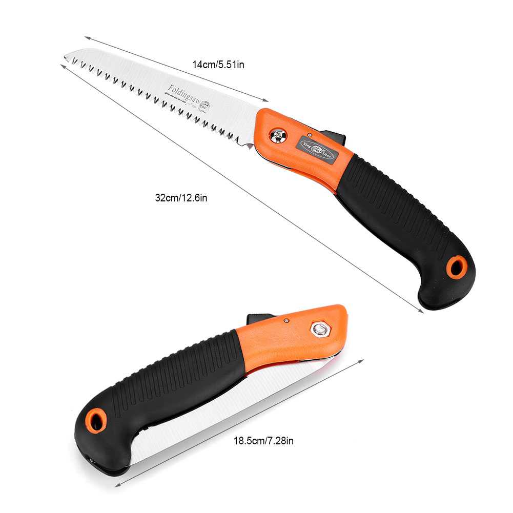 Dilwe Foldable Portable Manual Pruning Saw with Anti-slip Handle Outdoor Gardening Tree Trimming Tool, Trimming Saw, Pruning Tool