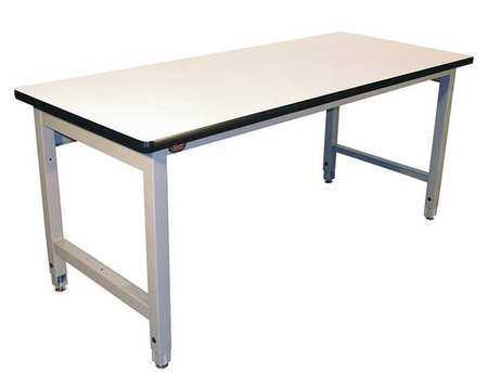 PRO-LINE HD6030P/A31/HDLE Ergo Workbench, Gray, 60Lx30Wx30H In.