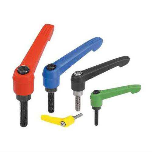 KIPP 06610-2A286X15 Adjustable Handles,0.59,1/4-20,Green
