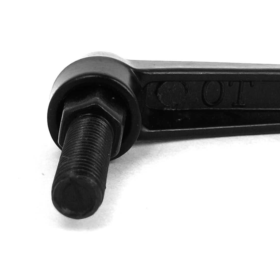 M6x20mm Male Thread Lathe Machine Metal Adjustable Handle Lever Grip Black 5pcs