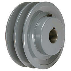 3.55 x 5/8' Double V Groove Pulley / Sheave # 2BK34X5/8